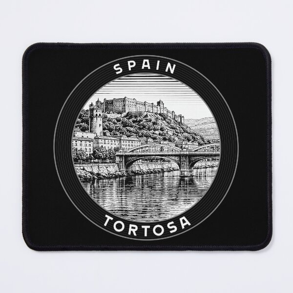 Item preview, Tortosa Spain Linocut Style designed and sold by Thistle-TShop.
