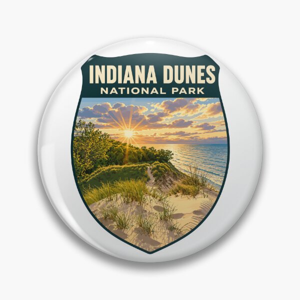 Item preview, Indiana Dunes National Park Retro Lakeshore designed and sold by Gideon Emmerich.