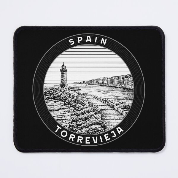 Item preview, Torrevieja Spain Linocut Style designed and sold by Thistle-TShop.