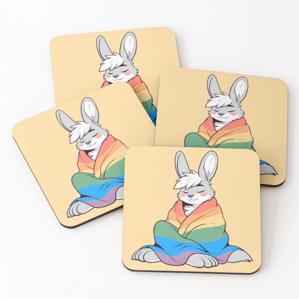 Item preview, Comfy Womfy Furry Pride Rabbit LGBTQ designed and sold by BlueBullBazaar.