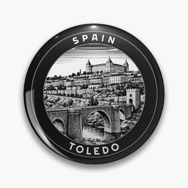 Item preview, Toledo Spain Linocut Style  designed and sold by Thistle-TShop.