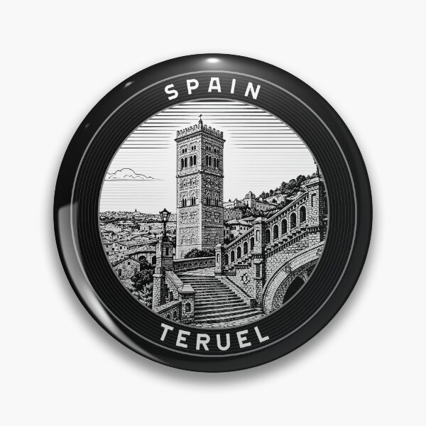 Item preview, Teruel Spain Linocut Style  designed and sold by Thistle-TShop.