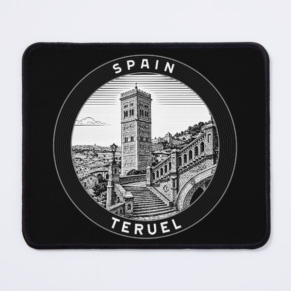 Item preview, Teruel Spain Linocut Style designed and sold by Thistle-TShop.