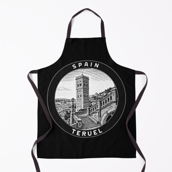 Item preview, Teruel Spain Linocut Style designed and sold by Thistle-TShop.