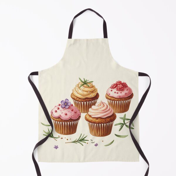 Item preview, Delicious Botanical Cupcakes Watercolor Art designed and sold by Pasteltone.