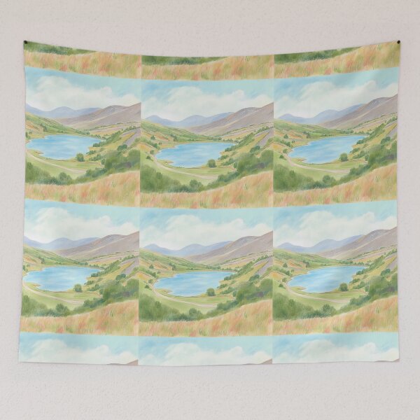 Item preview, Serene Mountain Lake Landscape - Majestic Nature Scenery designed and sold by Mustaph-Shop.