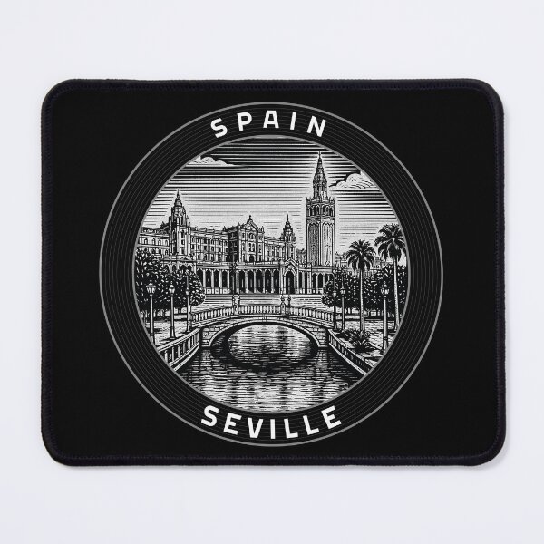 Item preview, Seville Spain Linocut Style designed and sold by Thistle-TShop.