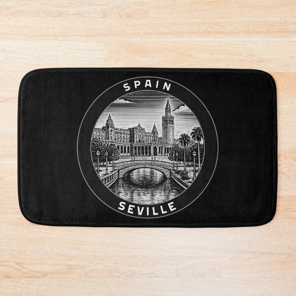 Item preview, Seville Spain Linocut Style  designed and sold by Thistle-TShop.
