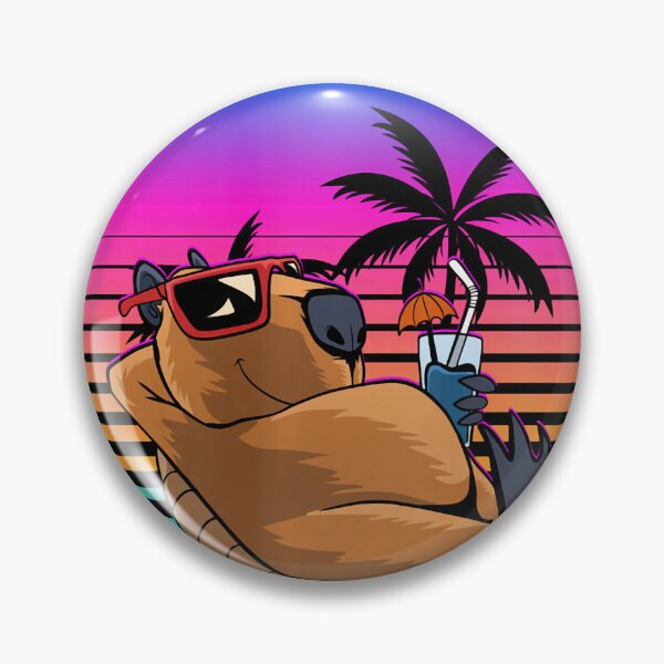 Item preview, Mens Relax It’s Capy Hour Retro Sunset Funny Capybara Chilling designed and sold by Littermin.
