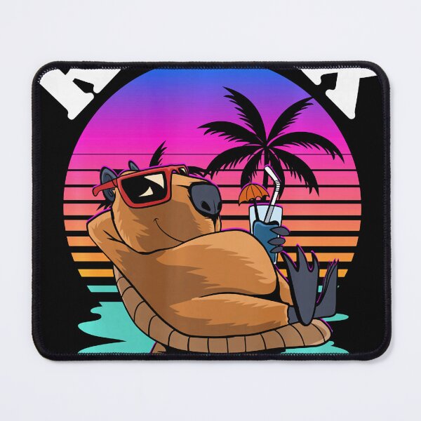 Item preview, Mens Relax It’s Capy Hour Retro Sunset Funny Capybara Chilling designed and sold by Littermin.
