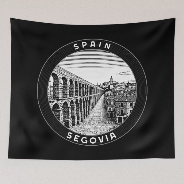 Item preview, Segovia Spain Linocut Style  designed and sold by Thistle-TShop.