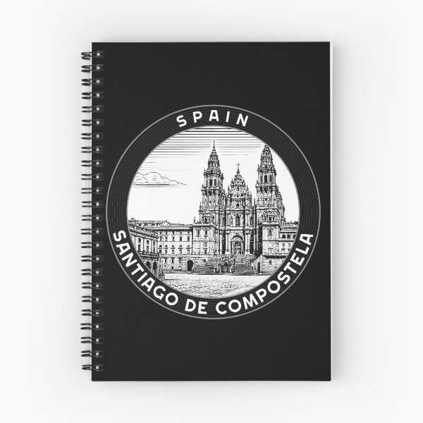 Item preview, Santiago de Compostela Spain Linocut Style  designed and sold by Thistle-TShop.