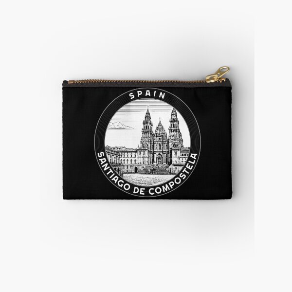 Item preview, Santiago de Compostela Spain Linocut Style  designed and sold by Thistle-TShop.