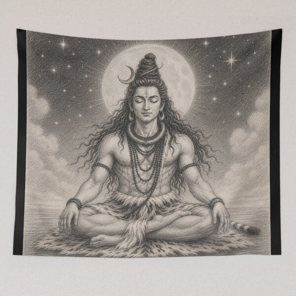 Item preview, Lord Shiva in Meditation: Mount Kailash designed and sold by Soul Garden Studio.