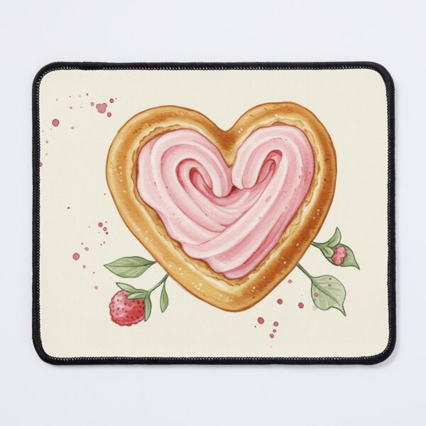 Item preview, Sweet Heart-Shaped Strawberry Cookie designed and sold by Pasteltone.