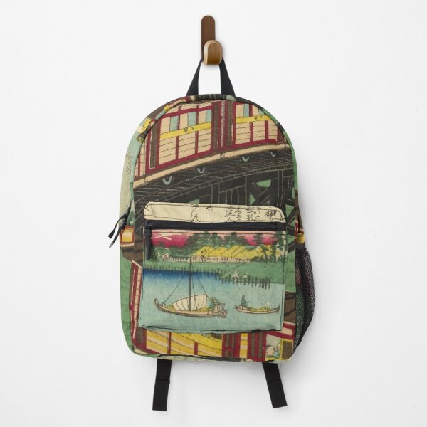 Item preview, Vintage Japanese Steam Train -  Meiji Era Railway Ukiyo-e Illustration designed and sold by vekotpu.