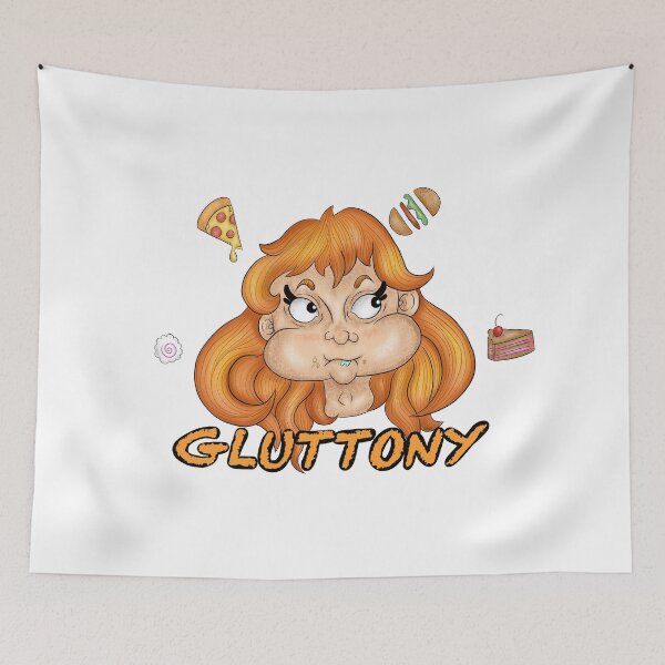 Item preview, Gluttony Girl - 7 deadly sins designed and sold by Purplecatty444.