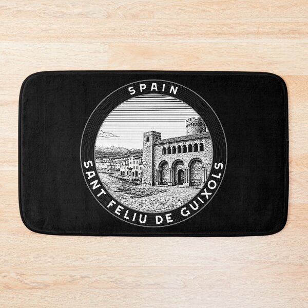 Item preview, Sant Feliu de Guixols Spain Linocut Style  designed and sold by Thistle-TShop.