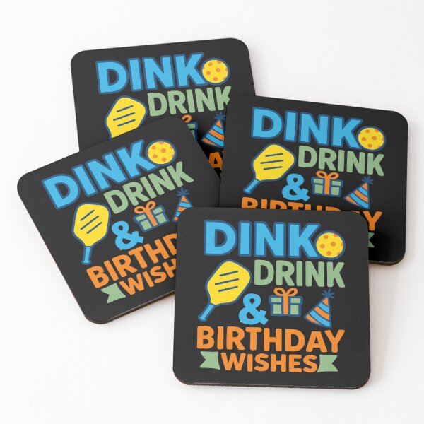Item preview, Dink drink & birthday wishes Funny Pickleball birthday  designed and sold by giftfromheart.
