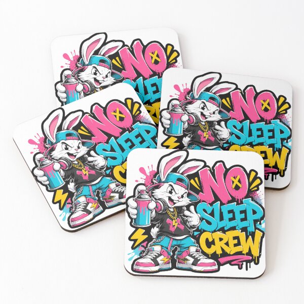 Item preview, No Sleep Rebel Bunny Vibes designed and sold by the-dovlat.
