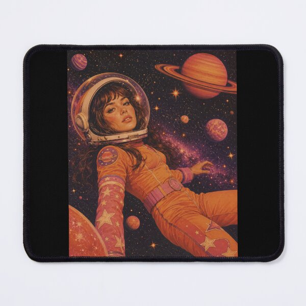 Item preview, Retro Space Girl Aesthetic | Cosmic Astronaut Dreamscape Art designed and sold by irfanshikh.