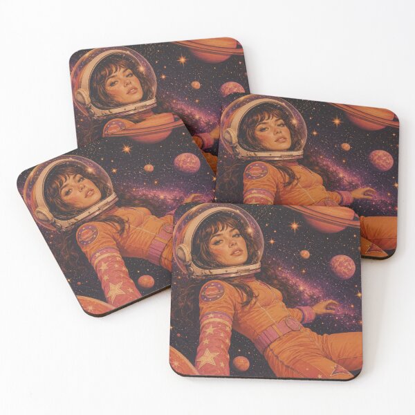 Item preview, Retro Space Girl Aesthetic | Cosmic Astronaut Dreamscape Art designed and sold by irfanshikh.