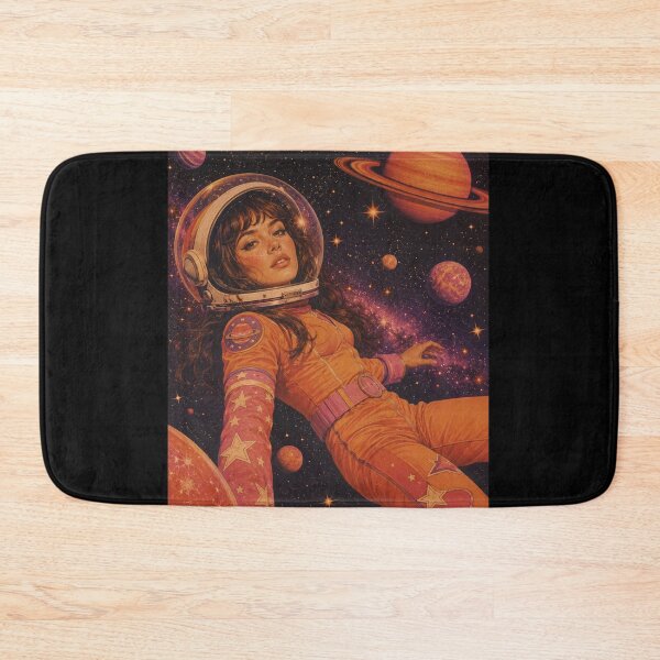 Item preview, Retro Space Girl Aesthetic | Cosmic Astronaut Dreamscape Art designed and sold by irfanshikh.
