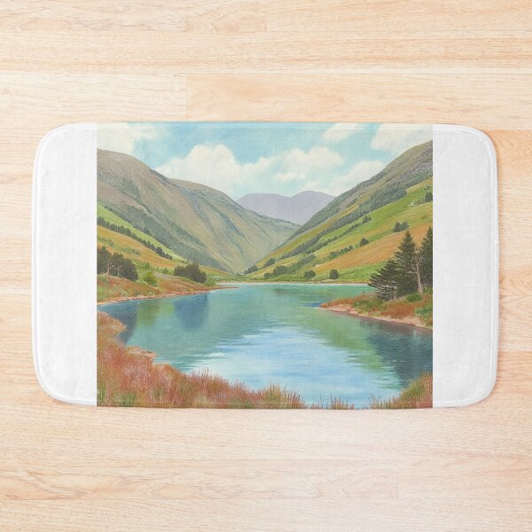 Item preview, Serene Mountain Lake Landscape - Majestic Nature Scenery designed and sold by Mustaph-Shop.