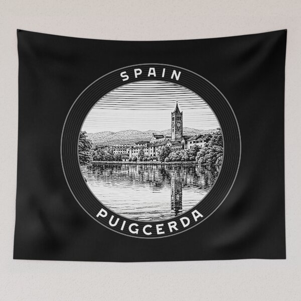 Item preview, Puigcerda Spain Linocut Style  designed and sold by Thistle-TShop.