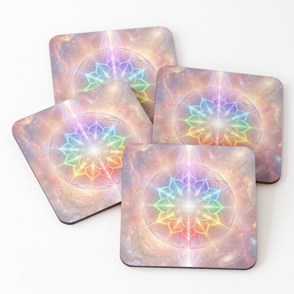 Item preview, Chakra Sacred Geometry Lotus in Cosmic Space designed and sold by higgins5.