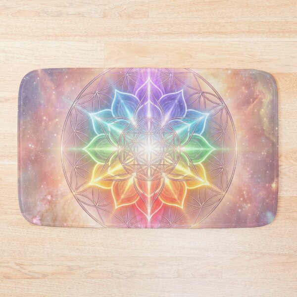 Item preview, Chakra Sacred Geometry Lotus in Cosmic Space designed and sold by higgins5.