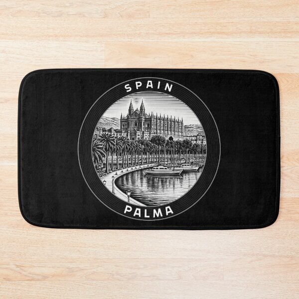 Item preview, Palma Spain Linocut Style  designed and sold by Thistle-TShop.