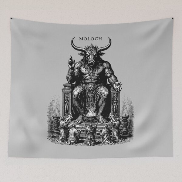 Item preview, Moloch The Goetic Bull Ascends designed and sold by taiche.