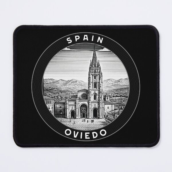 Item preview, Oviedo Spain Linocut Style  designed and sold by Thistle-TShop.
