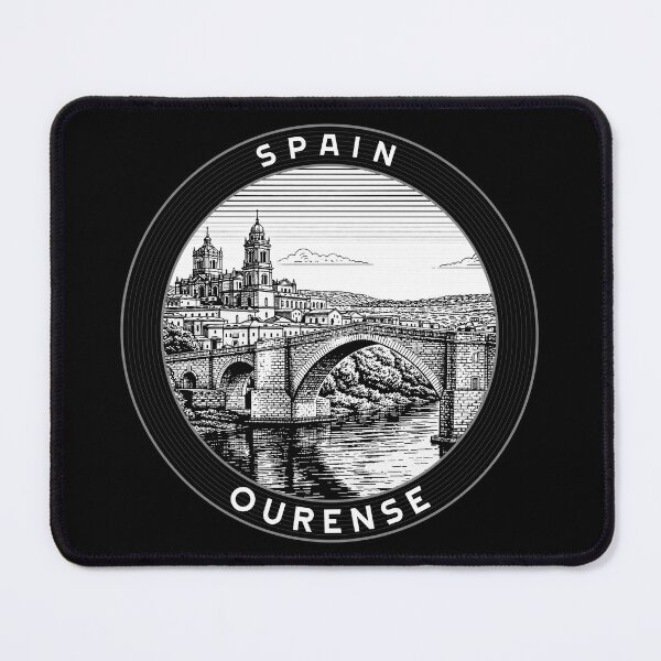 Item preview, Ourense Spain Linocut Style designed and sold by Thistle-TShop.
