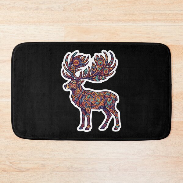 Item preview, Colorful Geometric Deer Sticker | Psychedelic Stag Art Design designed and sold by Bhaskar Digital Art.