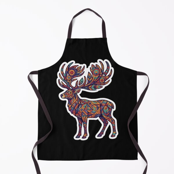 Item preview, Colorful Geometric Deer Sticker | Psychedelic Stag Art Design designed and sold by Bhaskar Digital Art.