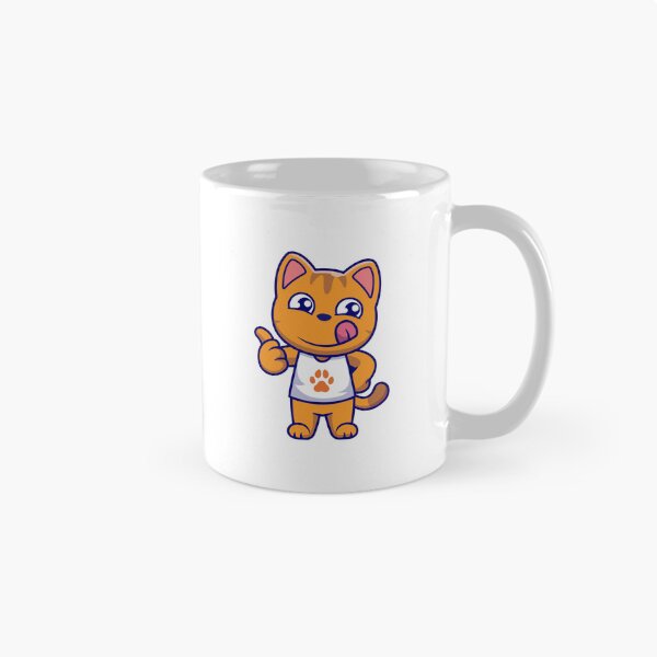 Item preview, Cute Orange Cat Thumbs Up Cartoon Vector designed and sold by Shichiro	 ilang.