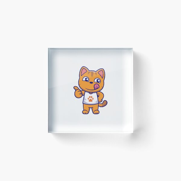 Item preview, Cute Orange Cat Thumbs Up Cartoon Vector designed and sold by Shichiro	 ilang.