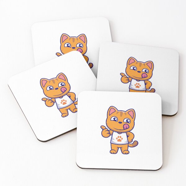 Item preview, Cute Orange Cat Thumbs Up Cartoon Vector designed and sold by Shichiro	 ilang.