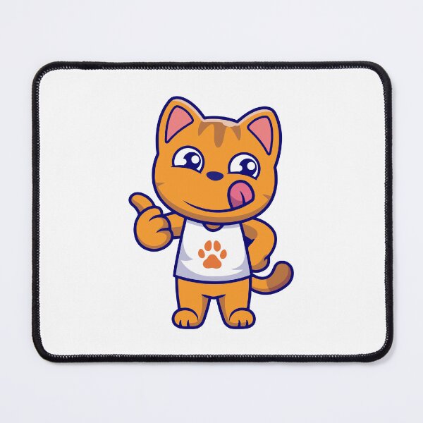 Item preview, Cute Orange Cat Thumbs Up Cartoon Vector designed and sold by Shichiro	 ilang.