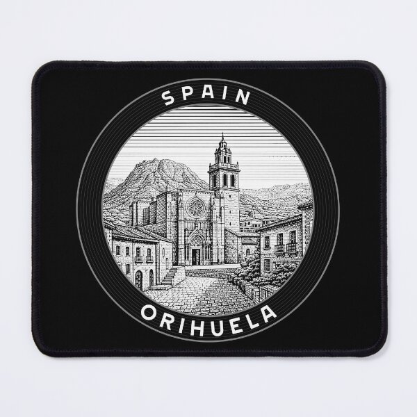 Item preview, Orihuela Spain Linocut Style designed and sold by Thistle-TShop.