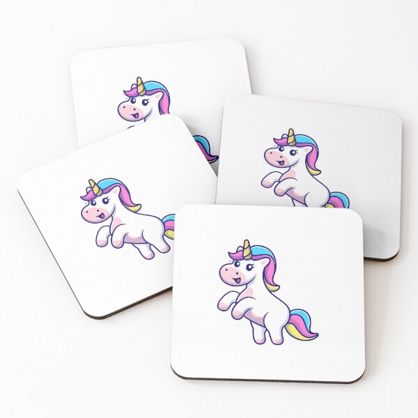 Item preview, Cute Magic Unicorn Prancing Cartoon designed and sold by Shichiro	 ilang.