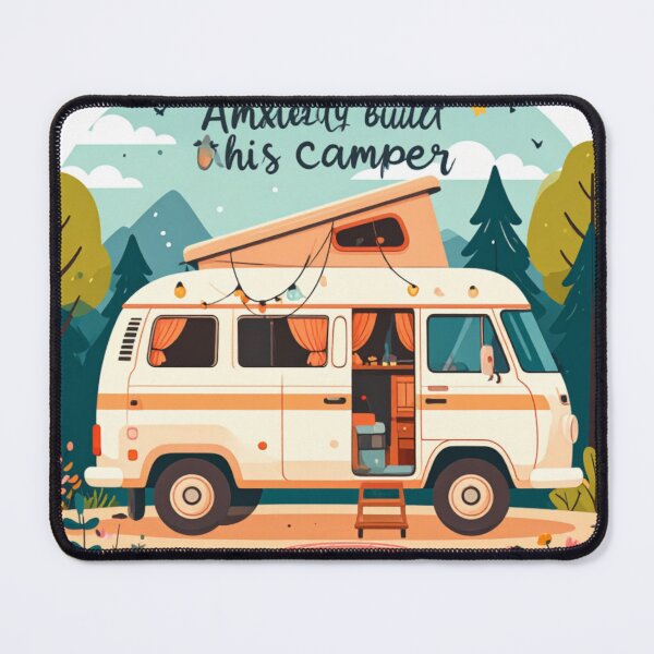 Item preview, Anxiety Built This Camper - Cute Vintage Retro Van Life designed and sold by NeonSketch Lab.
