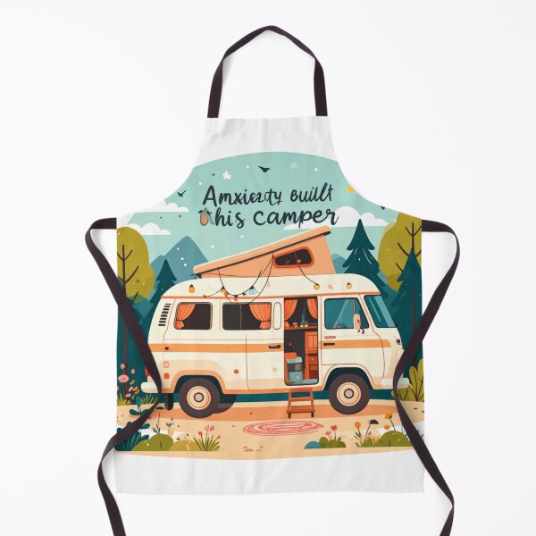 Item preview, Anxiety Built This Camper - Cute Vintage Retro Van Life designed and sold by NeonSketch Lab.