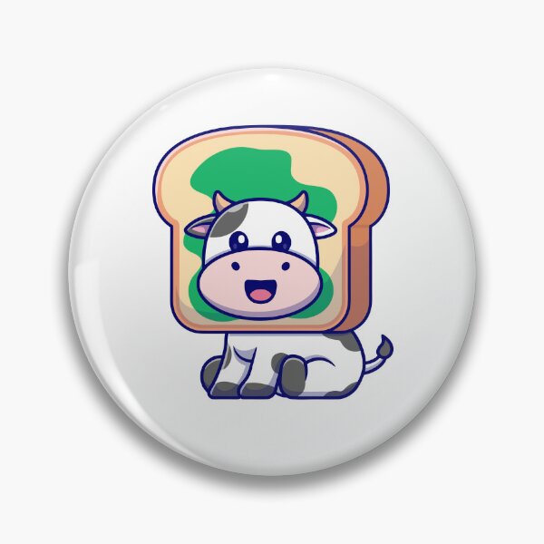 Item preview, Funny Cow Toast Bread Sandwich Cartoon designed and sold by Shichiro	 ilang.