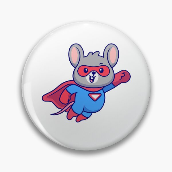 Item preview, Cute Superhero Mouse Flying Cartoon designed and sold by Shichiro	 ilang.