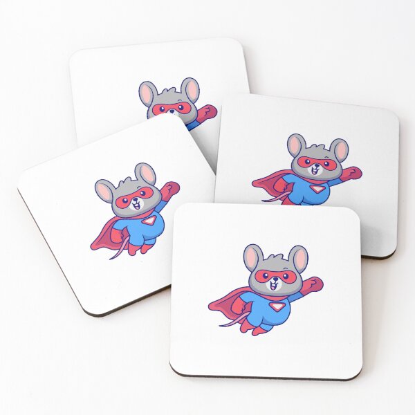 Item preview, Cute Superhero Mouse Flying Cartoon designed and sold by Shichiro	 ilang.