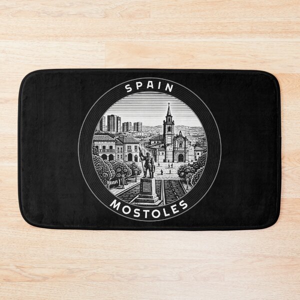 Item preview, Mostoles Spain Linocut Style  designed and sold by Thistle-TShop.
