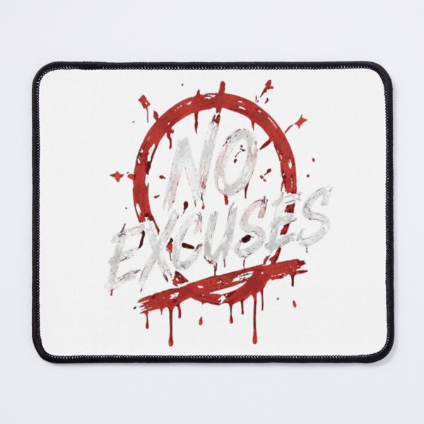 Item preview, No Excuses Motivation Design in Trash Polka Style designed and sold by Ahmedsyde.